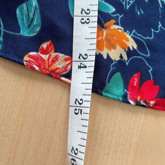 Floral Blouse With Bell Sleeves - Picture 9 of 9